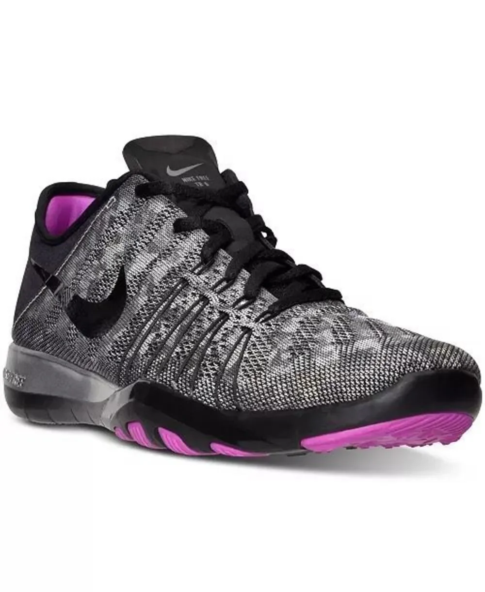 Nike Free TR 6 Metallic Training Shoes Gray Pink Women’s 7